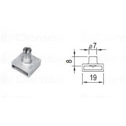 Központi fiókzár csap 8mm