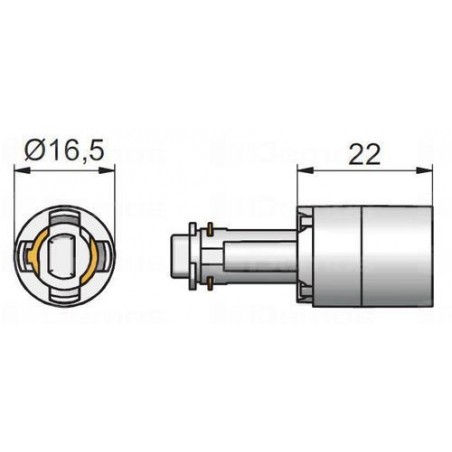 Hosszabbító adapter 22mm