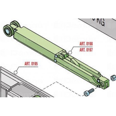 Silent csillapító beltéri tolóajtóhoz 40kg