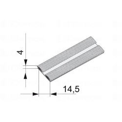 Befűzős porfogó kefe 14,5x4mm Szürke