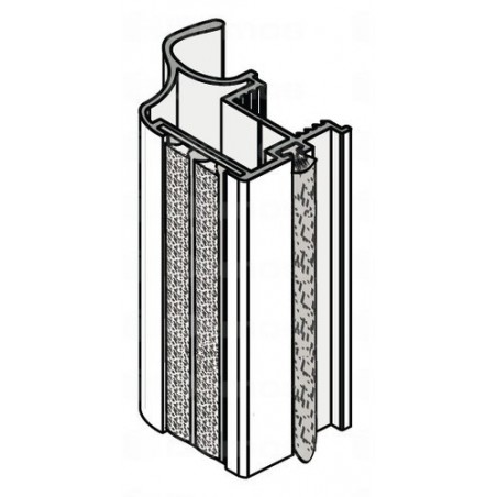 SEVROLL System 10 II fogantyú profil 2,7m Ezüst