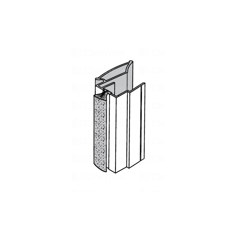 SEVROLL Victoria II fogantyú profil (18mm) 2,7m Ezüst