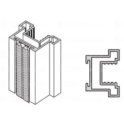 SEVROLL Polo fogantyú profil (10mm) 2,70m Ezüst