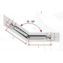 Összekötő excenter szár csuklóval TE13 7mm