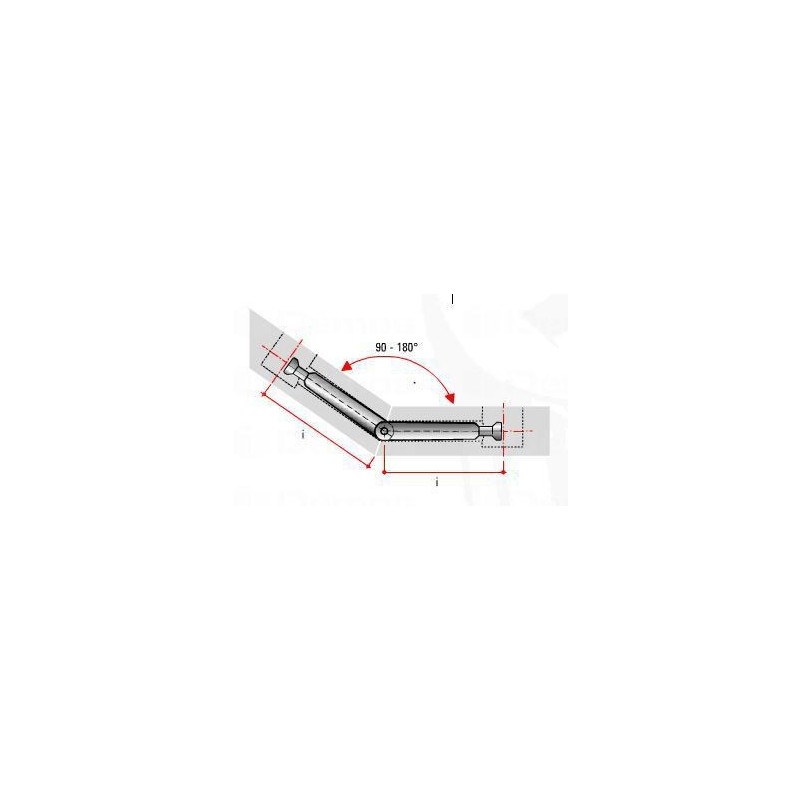 Összekötő excenter szár csuklóval TE13 7mm