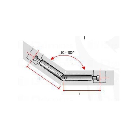 Összekötő excenter szár csuklóval TE13 7mm