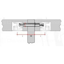 Összekötő excenter szár dupla TE12 7mm