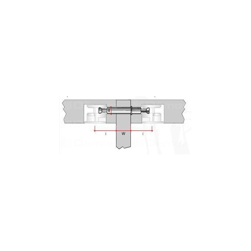 Összekötő excenter szár dupla TE12 7mm